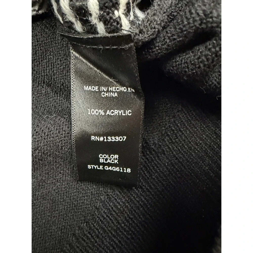 Geoffrey Beene Mens Black Textured Micro Dot Crewneck Sweater NWT L MSRP $65